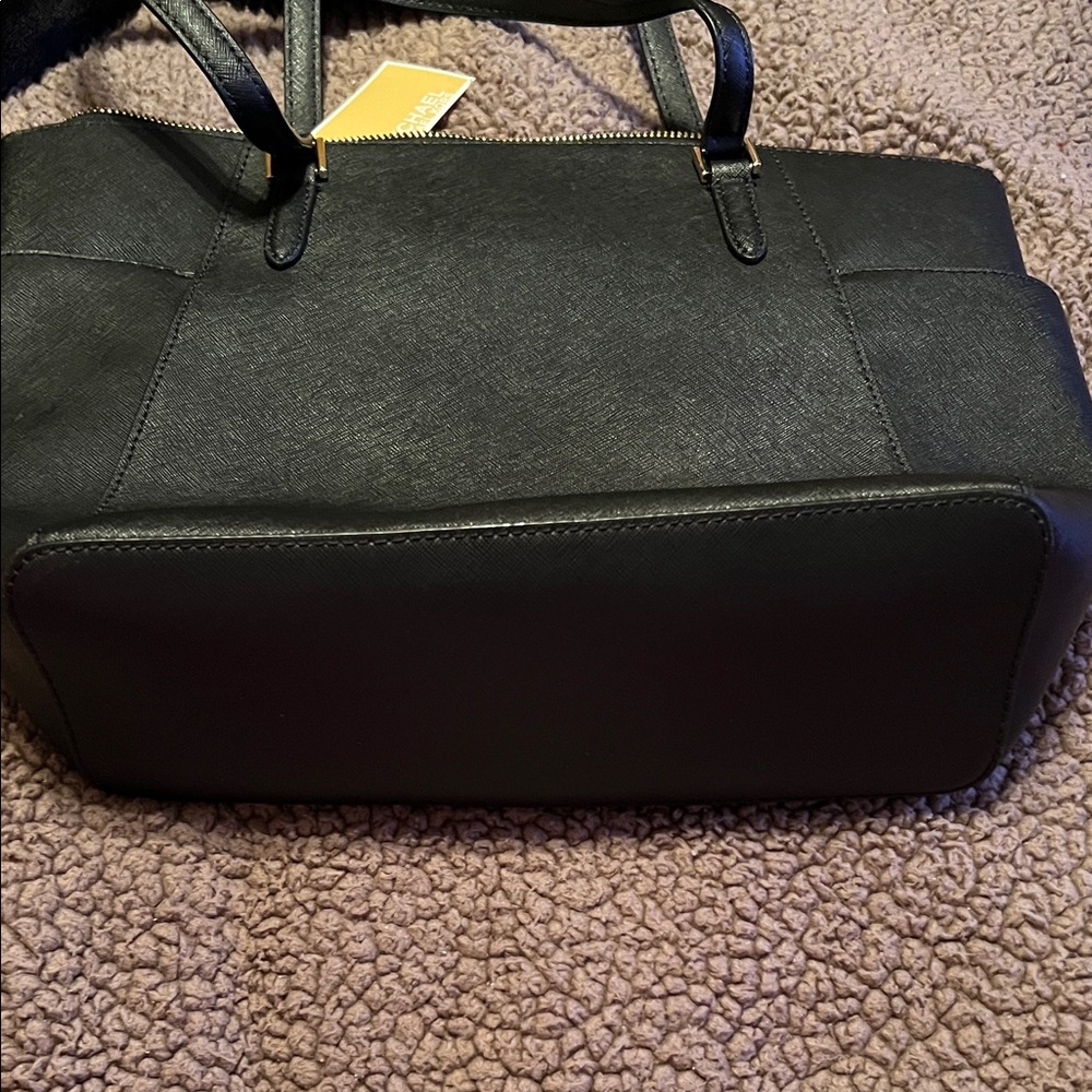 Michael Kors Black Tote with Gold Details - Picture 4 of 8